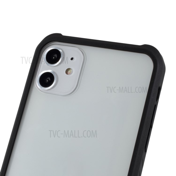DIVI Tempered Glass + TPU Hybrid Case for iPhone 11 6.1 inch - Black-4