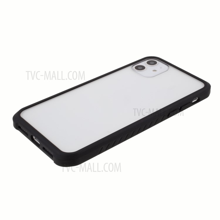 DIVI Tempered Glass + TPU Hybrid Case for iPhone 11 6.1 inch - Black-5