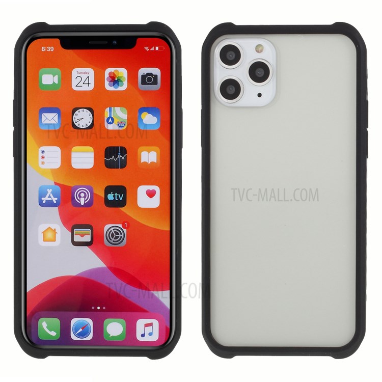 DIVI Tempered Glass + TPU Combo Case for iPhone 11 Pro Max 6.5 inch - Black-1