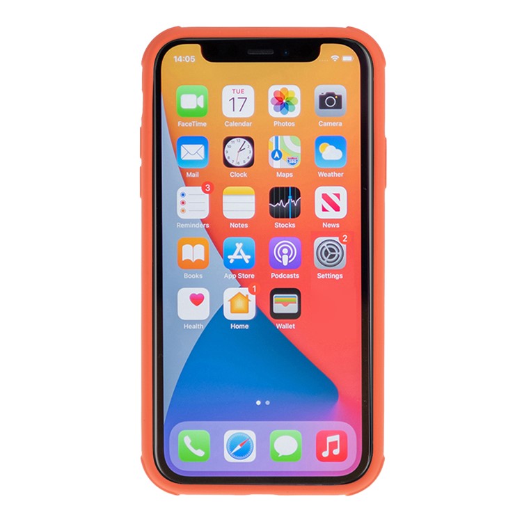 DIVI Shockproof Liquid Silicone Shell Case for iPhone 11 6.1 inch - Coral-3