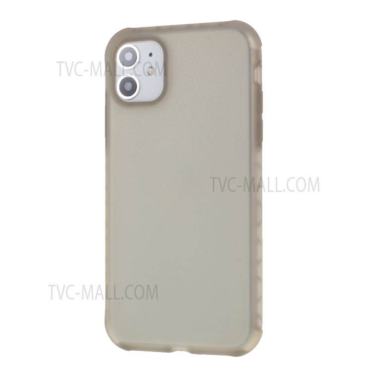 DIVI Shockproof Liquid Silicone Shell Case for iPhone 11 6.1 inch - Transparent Black-2
