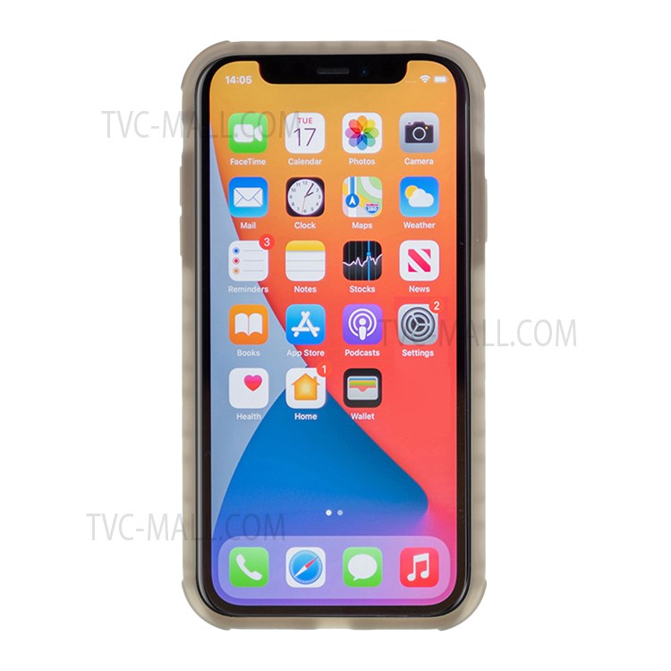 DIVI Shockproof Liquid Silicone Shell Case for iPhone 11 6.1 inch - Transparent Black-3
