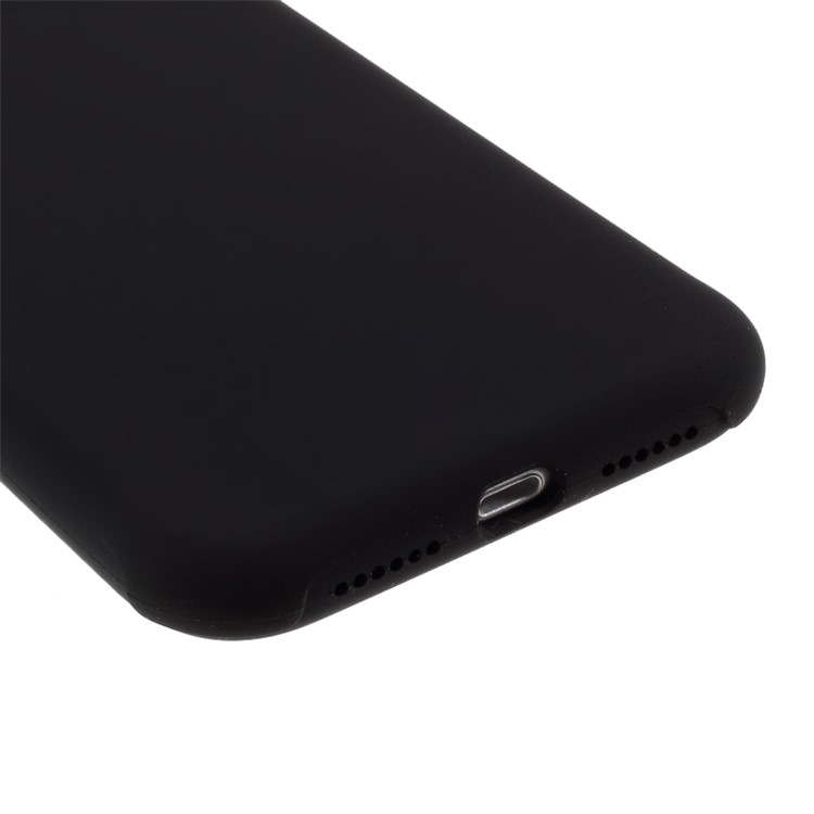DIVI Shockproof Liquid Silicone Cover with Tempered Glass Screen Protector for iPhone 11 6.1 inch - Black-7