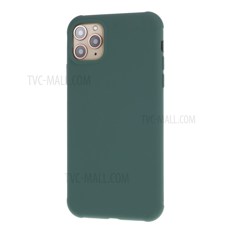 DIVI Shockproof Liquid Silicone Case Shell for iPhone 11 Pro Max 6.5 inch - Midnight Green-2