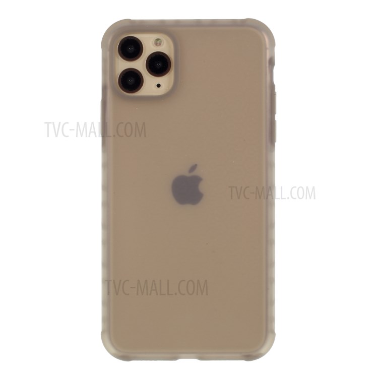 DIVI Shockproof Liquid Silicone Case Shell for iPhone 11 Pro Max 6.5 inch - Transparent Black-1