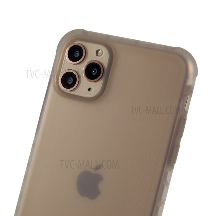 DIVI Shockproof Liquid Silicone Case Shell for iPhone 11 Pro Max 6.5 inch - Transparent Black-4