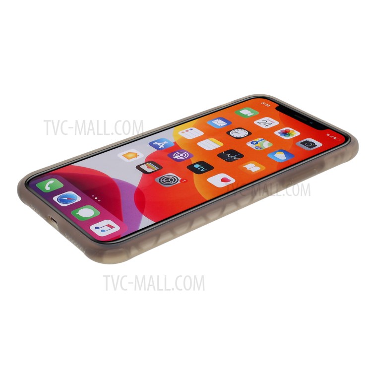 DIVI Shockproof Liquid Silicone Case Shell for iPhone 11 Pro Max 6.5 inch - Transparent Black-7