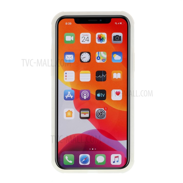 DIVI Shockproof Liquid Silicone Case for iPhone 11 Pro 5.8 inch - White-3