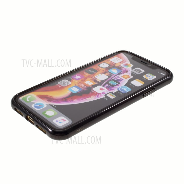 DIVI Shockproof Electroplating TPU Case for iPhone XR 6.1 inch - Black-7