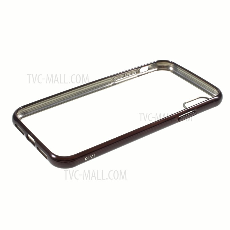 DIVI Shockproof Electroplating TPU Case with Tempered Glass Screen Protector for iPhone XR 6.1 inch - Black-9