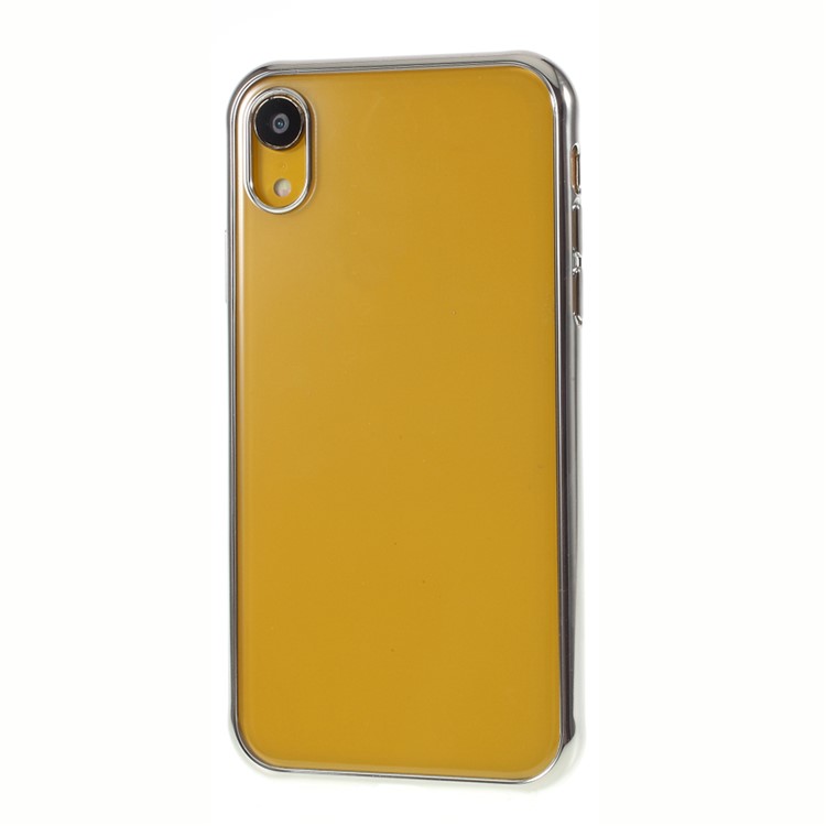 DIVI Shockproof Electroplating TPU Case with Tempered Glass Screen Protector for iPhone XR 6.1 inch - Silver-3