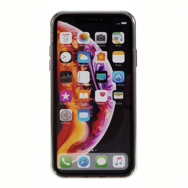 DIVI Shockproof Electroplating TPU Case with Tempered Glass Screen Protector for iPhone XR 6.1 inch - Silver-4