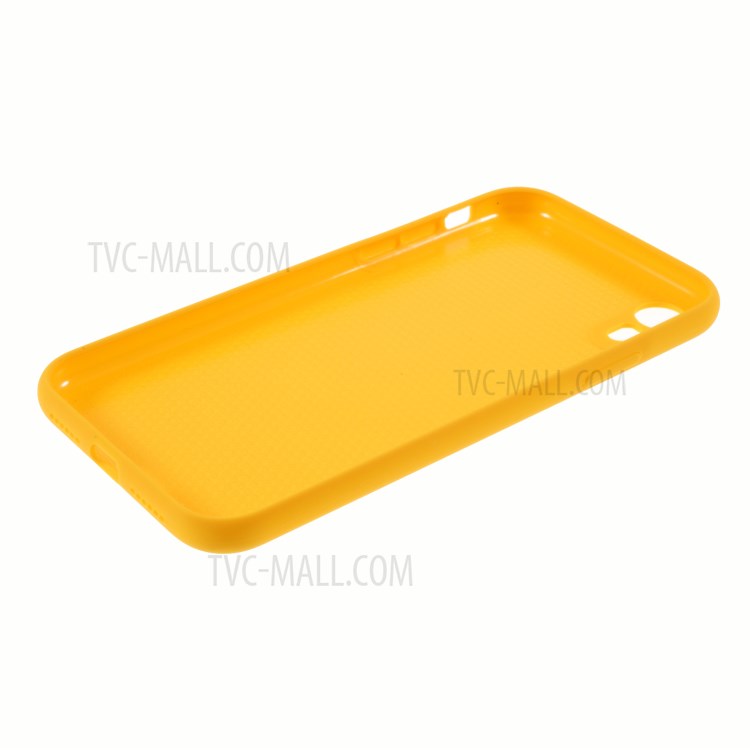 DIVI Slim Liquid Silicone Case Shell with with Tempered Glass Screen Protector for iPhone XR 6.1 inch - Yellow-8