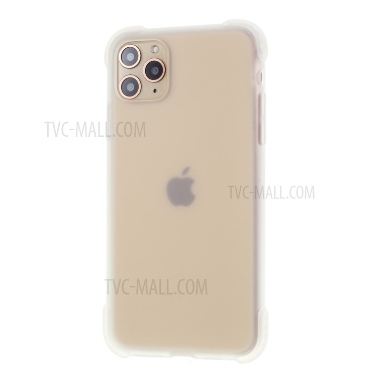 DIVI Air Cushion Shockproof TPU Case with Tempered Glass Screen Protector for iPhone 11 Pro Max 6.5 inch - White-3