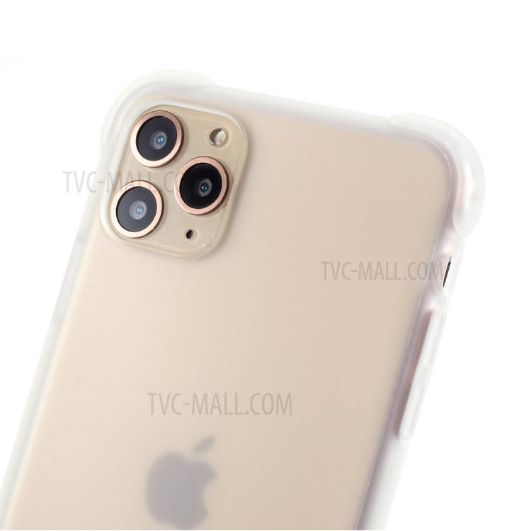 DIVI Air Cushion Shockproof TPU Case with Tempered Glass Screen Protector for iPhone 11 Pro Max 6.5 inch - White-5