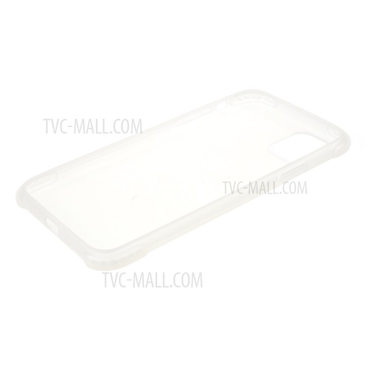 DIVI Air Cushion Shockproof TPU Case with Tempered Glass Screen Protector for iPhone 11 Pro Max 6.5 inch - White-8