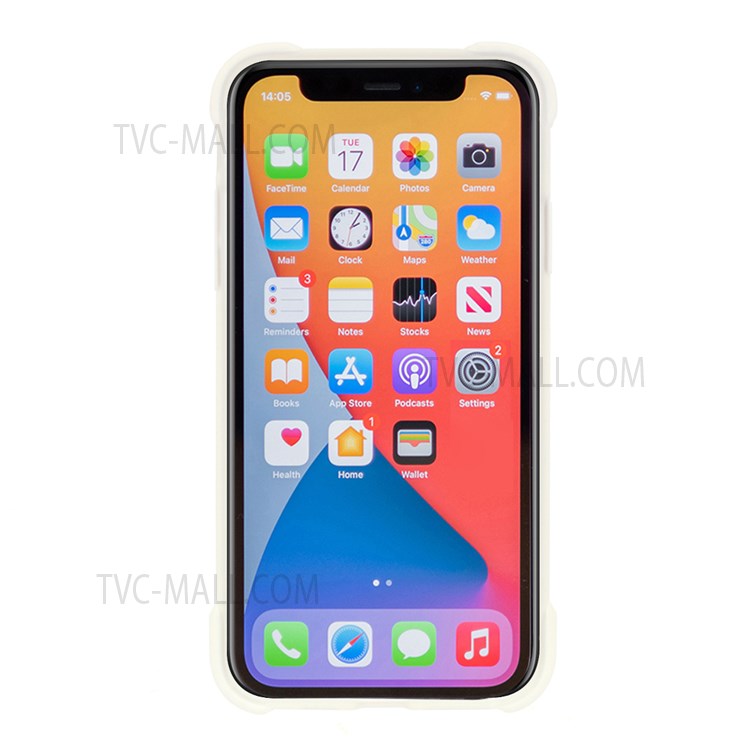 DIVI Air Cushion Shockproof TPU Shell Case for iPhone 11 Pro Max 6.5 inch - White-3