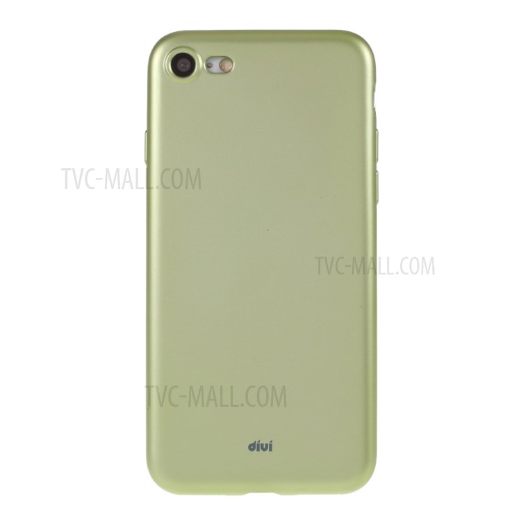 DIVI Soft TPU Shell Case with Tempered Glass Screen Protector for iPhone SE (2nd Generation)/8/7 - Green-2