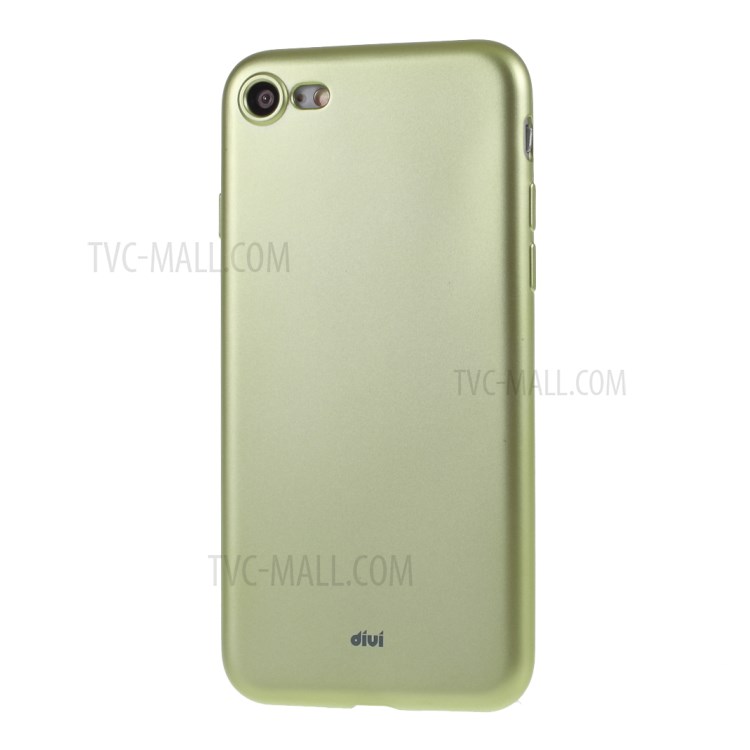 DIVI Soft TPU Shell Case with Tempered Glass Screen Protector for iPhone SE (2nd Generation)/8/7 - Green-3