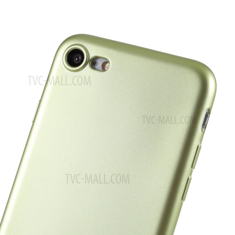 DIVI Soft TPU Shell Case with Tempered Glass Screen Protector for iPhone SE (2nd Generation)/8/7 - Green-5