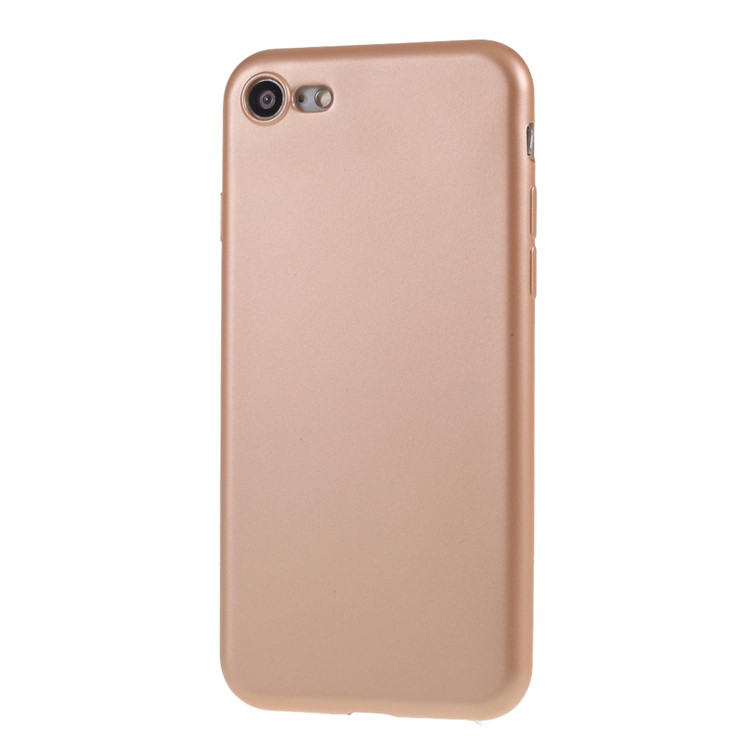 Divi Soft TPU Shell Case Com Protetor de Tela de Vidro Temperado Para Iphone SE (2020)/SE (2022)/8/7 - Ouro-3