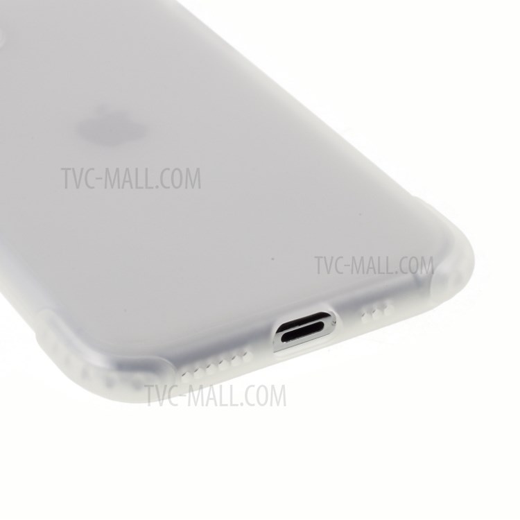 DIVI Air Cushion Shockproof TPU Phone Case with Tempered Glass Screen Protector for iPhone 11 Pro 5.8 inch - White-7