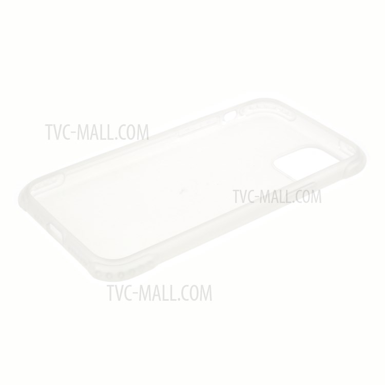 DIVI Air Cushion Shockproof TPU Phone Case with Tempered Glass Screen Protector for iPhone 11 Pro 5.8 inch - White-8