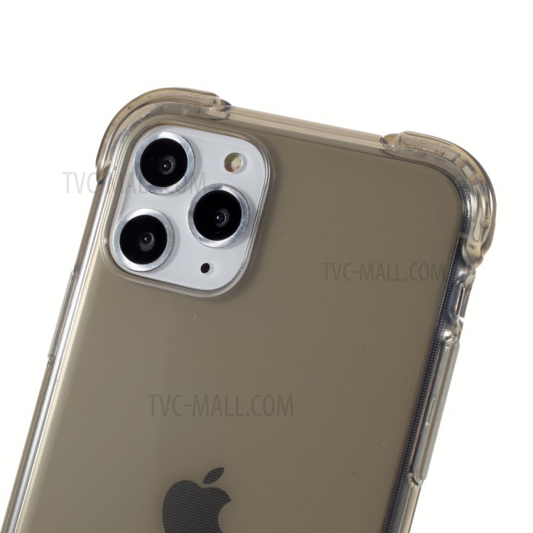 DIVI Air Cushion Shockproof TPU Phone Case with Tempered Glass Screen Protector for iPhone 11 Pro 5.8 inch - Transparent Black-5