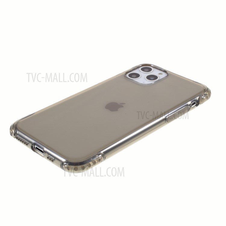 DIVI Air Cushion Shockproof TPU Phone Case with Tempered Glass Screen Protector for iPhone 11 Pro 5.8 inch - Transparent Black-6