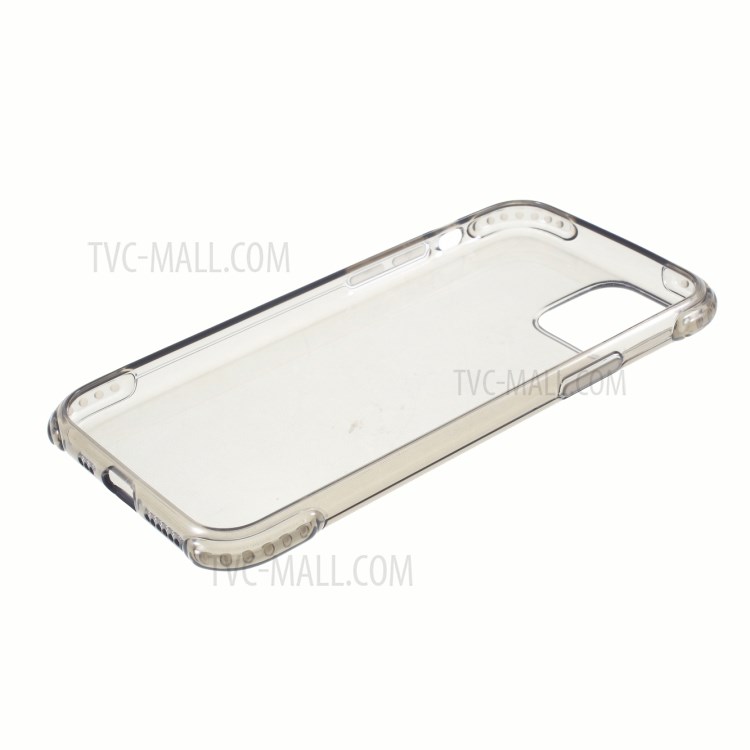 DIVI Air Cushion Shockproof TPU Phone Case with Tempered Glass Screen Protector for iPhone 11 Pro 5.8 inch - Transparent Black-8