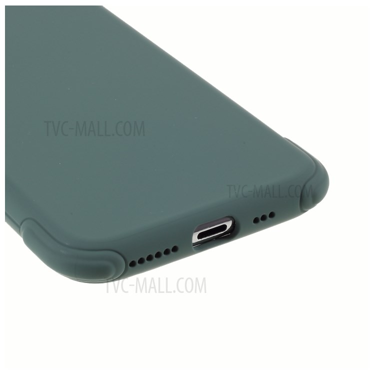 DIVI Air Cushion Shockproof TPU Phone Case with Tempered Glass Screen Protector for iPhone 11 Pro 5.8 inch - Blackish Green-7