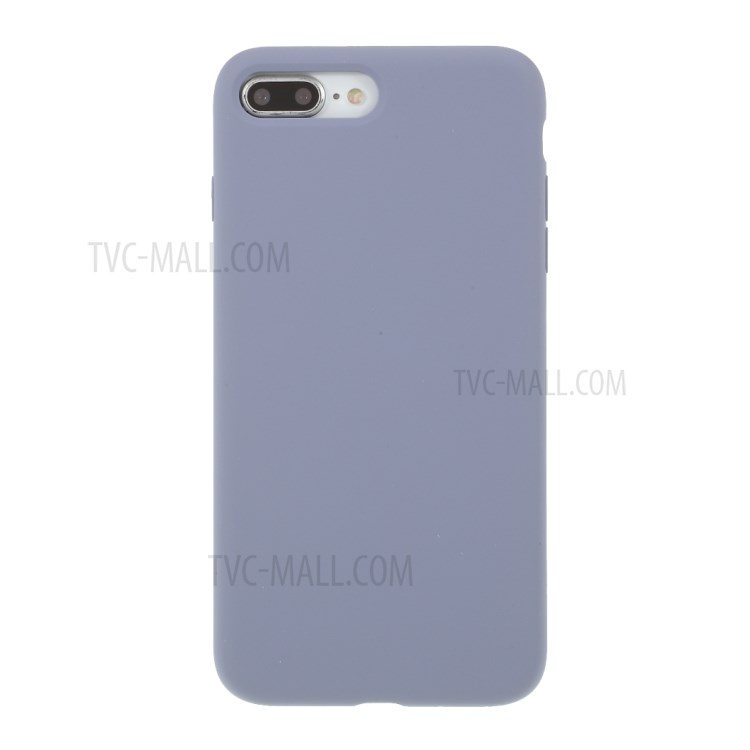 BX Ultra-thin Liquid Silicone Back Case for iPhone 8 Plus/7 Plus - Purple-1
