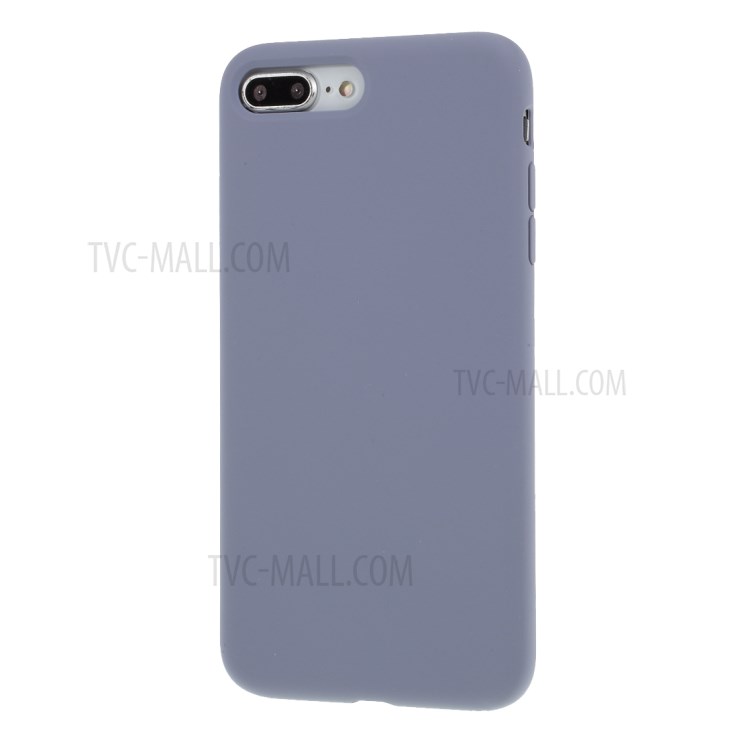 BX Ultra-thin Liquid Silicone Back Case for iPhone 8 Plus/7 Plus - Purple-2
