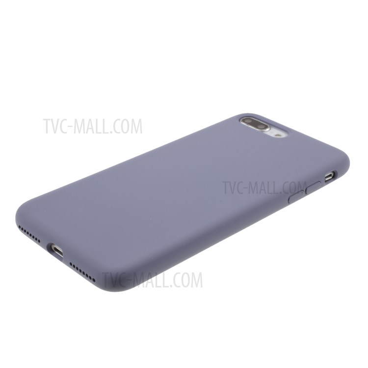 BX Ultra-thin Liquid Silicone Back Case for iPhone 8 Plus/7 Plus - Purple-4