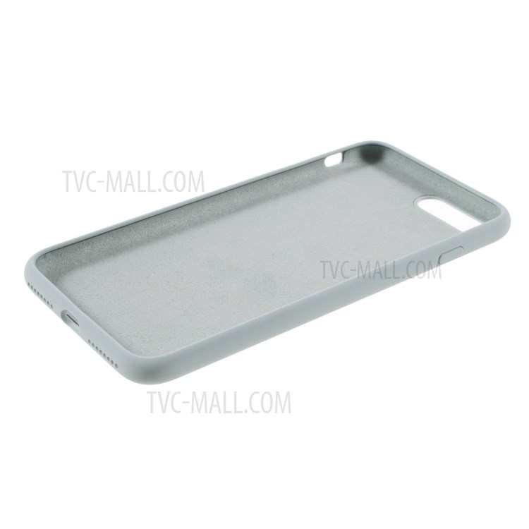 BX Ultra-thin Liquid Silicone Back Case for iPhone 8 Plus/7 Plus - Cyan-5