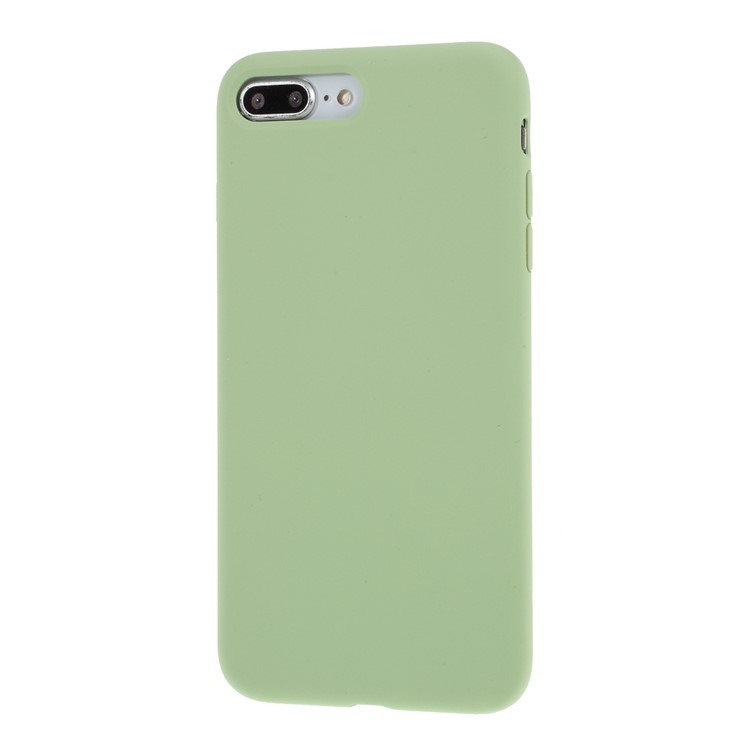 BX Ultra-thin Liquid Silicone Back Case for iPhone 8 Plus/7 Plus - Light Green-2