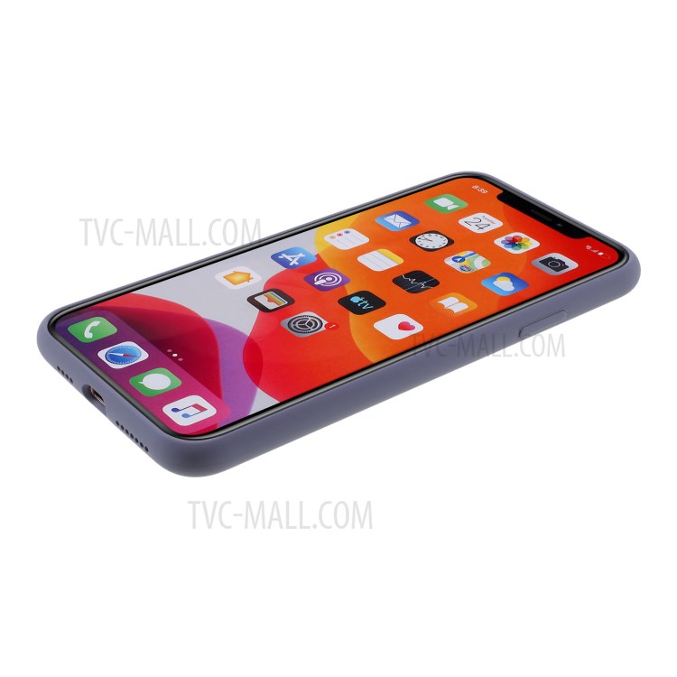 BX Ultra-thin Liquid Silicone Shell with Tempered Glass Screen Protector for iPhone 11 Pro Max 6.5 inch - Purple-6