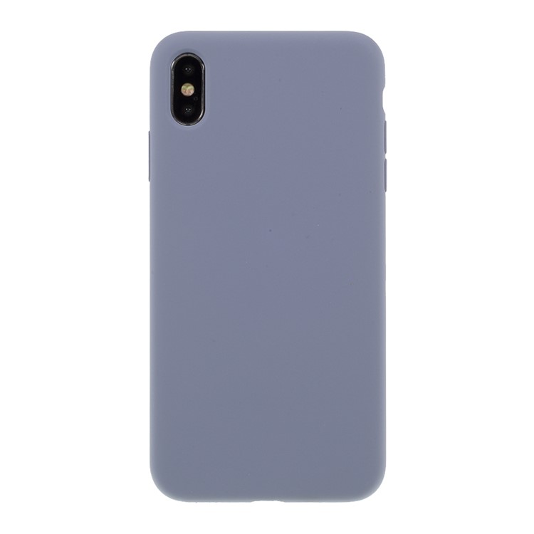 BX Ultra-thin Liquid Silicone Shell Case for iPhone XS Max 6.5 inch - Purple-1