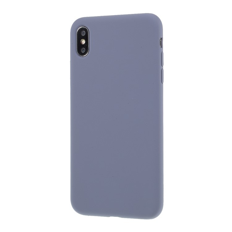 BX Ultra-thin Liquid Silicone Shell Case for iPhone XS Max 6.5 inch - Purple-2