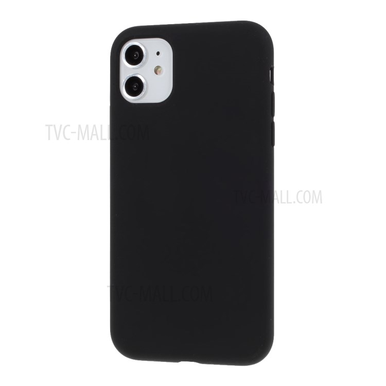 BX Ultra-thin Liquid Silicone Phone Shell Case for iPhone 11 6.1 inch - Black-2