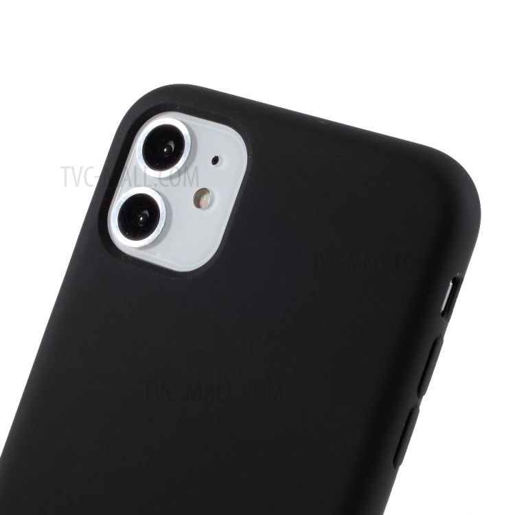 BX Ultra-thin Liquid Silicone Phone Shell Case for iPhone 11 6.1 inch - Black-4