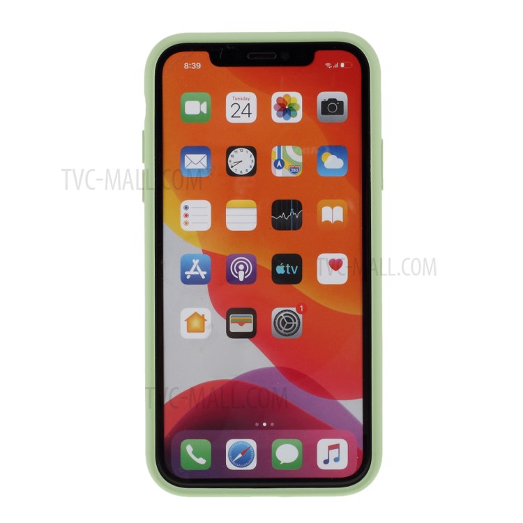 BX Ultra-thin Liquid Silicone Phone Shell Case for iPhone 11 6.1 inch - Light Green-3