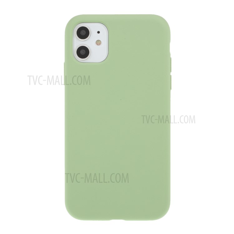 BX Ultra-thin Liquid Silicone Case with Tempered Glass Screen Protector for iPhone 11 6.1 inch - Green-2