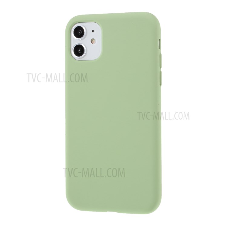 BX Ultra-thin Liquid Silicone Case with Tempered Glass Screen Protector for iPhone 11 6.1 inch - Green-3