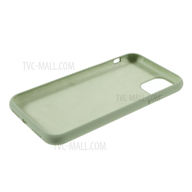 BX Ultra-thin Liquid Silicone Case with Tempered Glass Screen Protector for iPhone 11 6.1 inch - Green-6