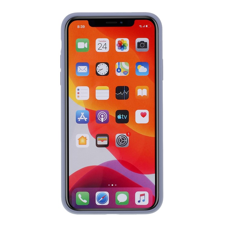 BX Ultra-thin Liquid Silicone Cell Phone Case for iPhone 11 Pro 5.8 inch - Purple-3