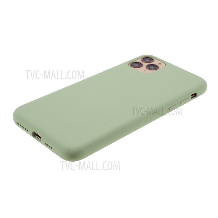 BX Ultra-thin Liquid Silicone Cell Phone Case for iPhone 11 Pro 5.8 inch - Light Green-4