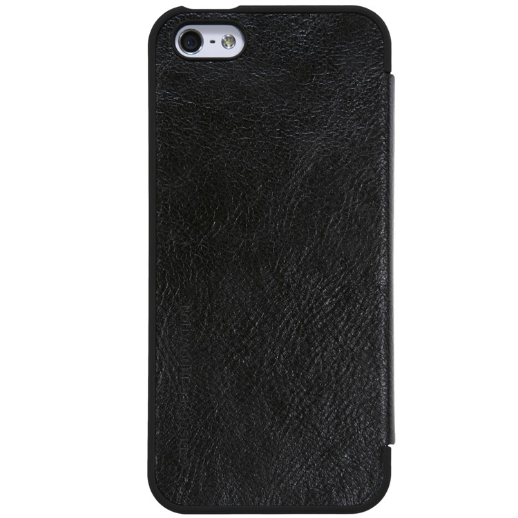 NILLKIN Qin Serie Leder Telefon Shell Für IPhone Se / 5s / 5 - Schwarz-2