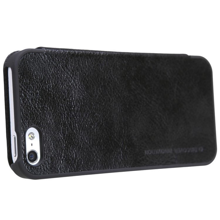 NILLKIN Qin Serie Leder Telefon Shell Für IPhone Se / 5s / 5 - Schwarz-3