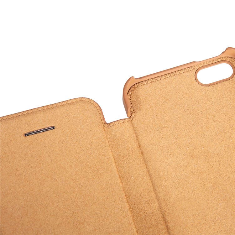NILLKIN Qin Serie Leder Flip Abdeckung Für IPhone Se / 5s / 5 - Braun-4